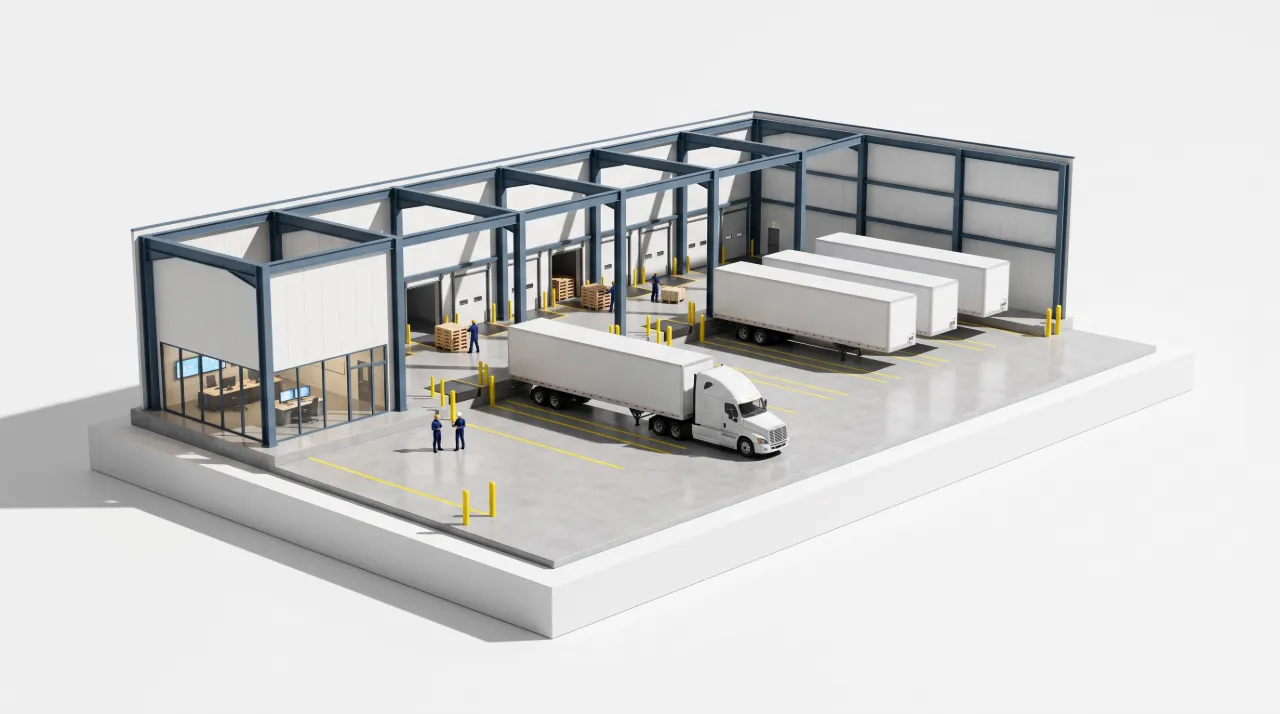 Illustrative trucking & logistics facility